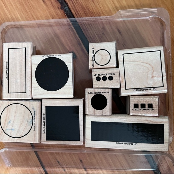 Stampin Up set “simple shapes” retired set - Picture 1 of 2
